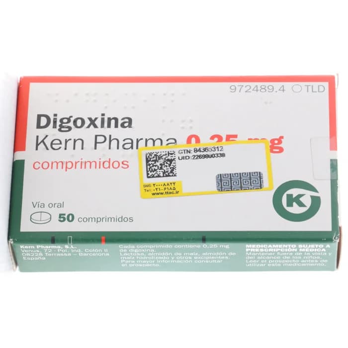 قرص دیگوکسین کرن فارما 0.25 میلی گرم – Digoxin Kern Pharma 0.25 mg tablet — تصویر ۳