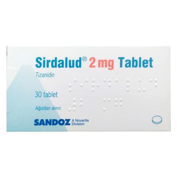 قرص سیردالود 2 میلی گرم (تیزانیدین) – Sirdalud 2 mg tablet — تصویر ۴