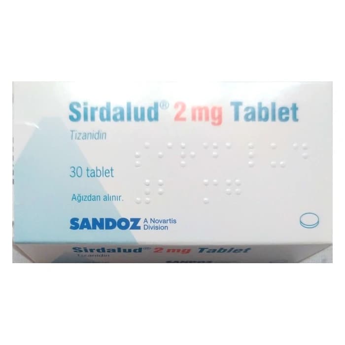 قرص سیردالود 2 میلی گرم (تیزانیدین) – Sirdalud 2 mg tablet — تصویر ۳