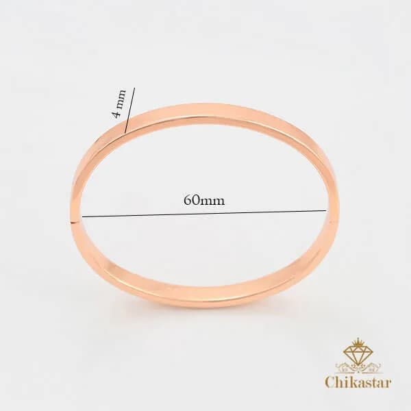 دستبند النگویی آینه ای ژوپینگ مدل OX012 — تصویر ۵
