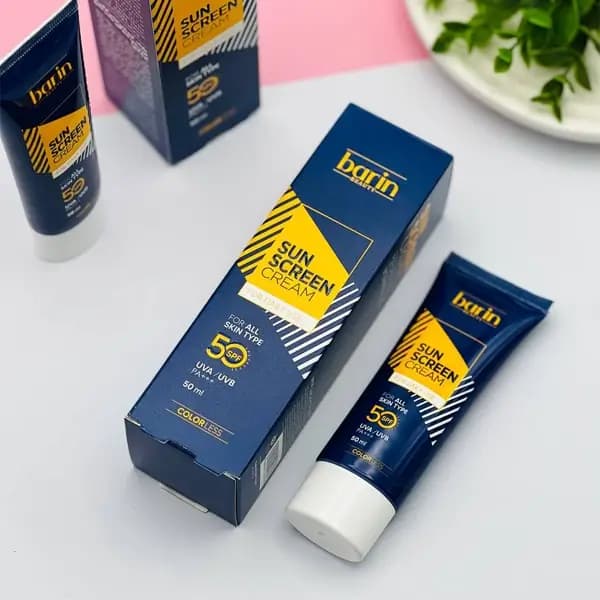کرم ضد آفتاب بی‌رنگ بارین بیوتی SPF 50 | محافظت کامل در برابر UVA و UVB — تصویر ۲