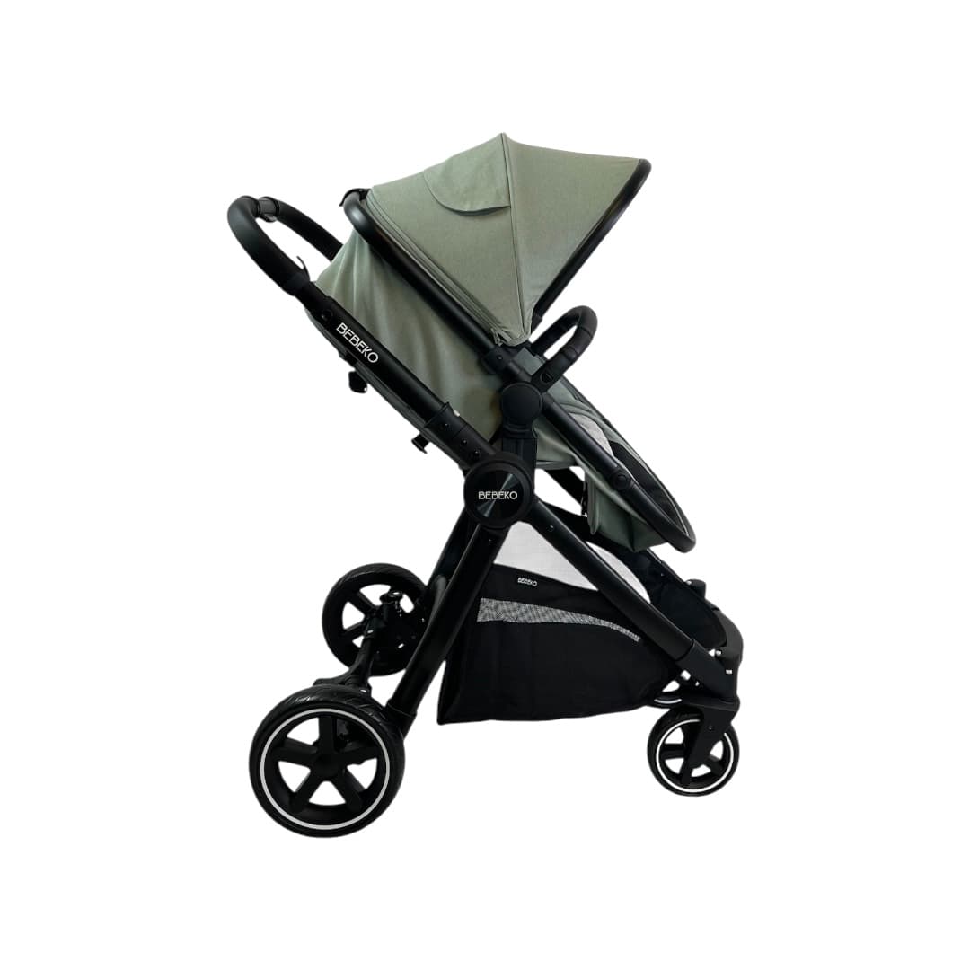 سرویس کالسکه BEBEKO مدل دیاموند isize/ black Green — تصویر ۱۱