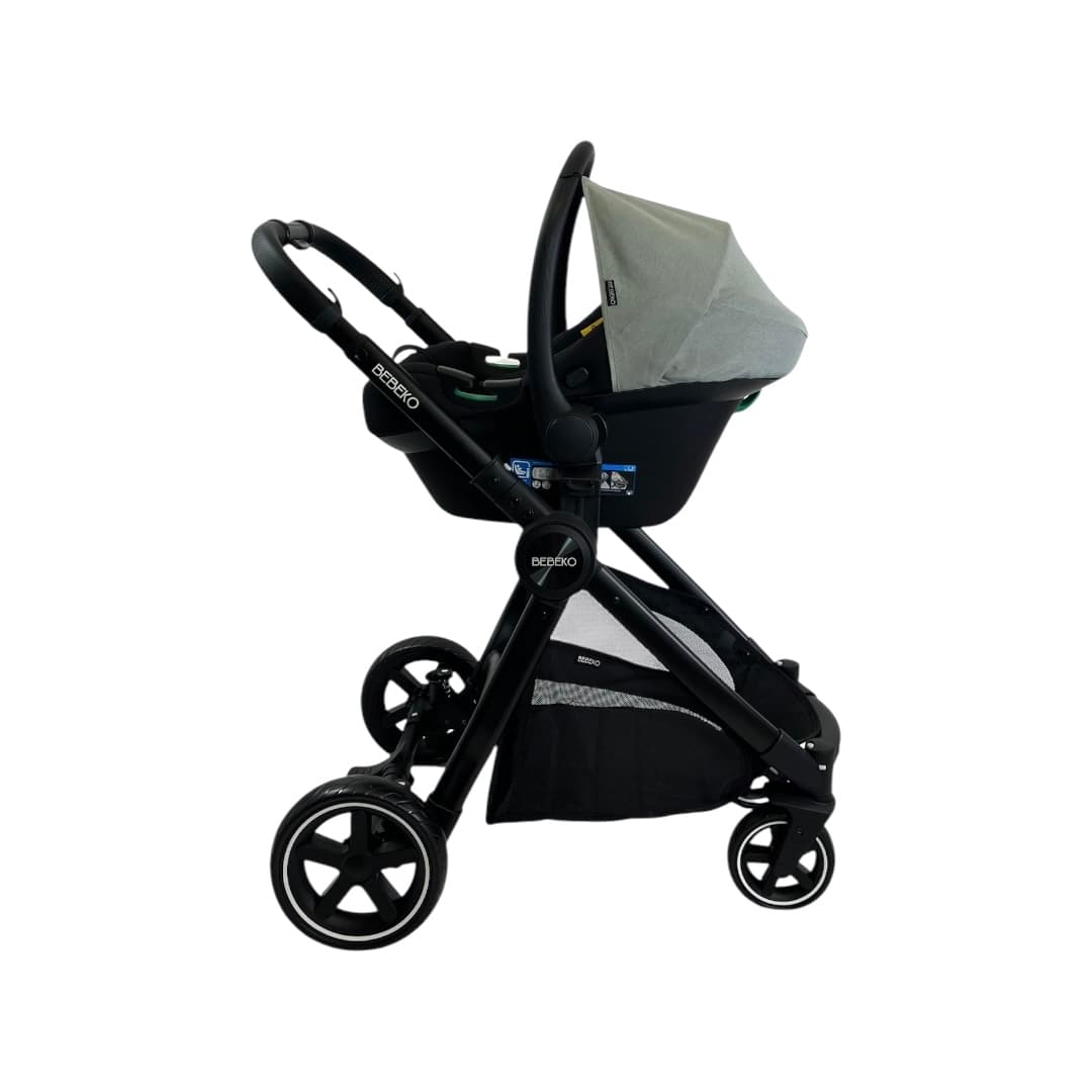 سرویس کالسکه BEBEKO مدل دیاموند isize/ black Green — تصویر ۴
