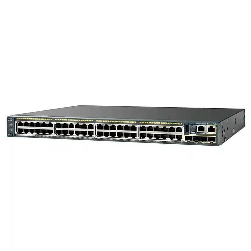 سوئیچ سیسکو WS-C2960S-48LPS-L، 48 پورت گیگابیت PoE+ استوک