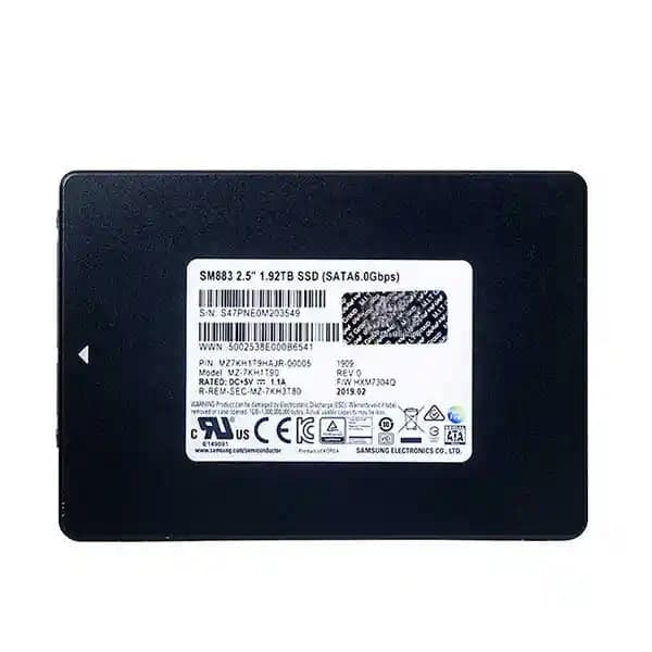SSD سرور سامسونگ SM883 ظرفیت 1.92 ترابایت | SATA ،Mixed-Use — تصویر ۲