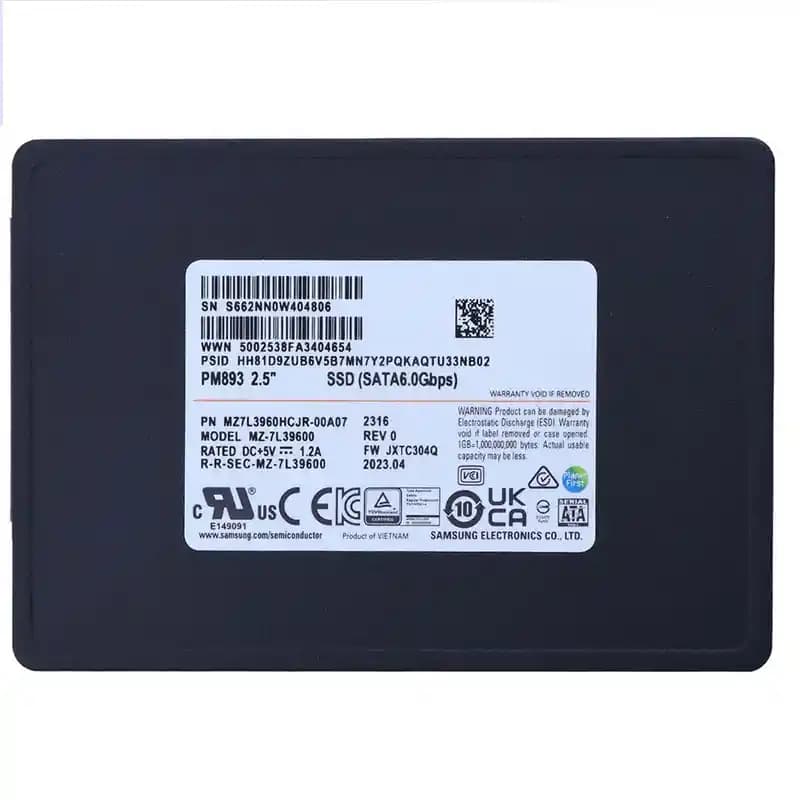 SSD سروری Samsung PM893 ظرفیت 1.92TB