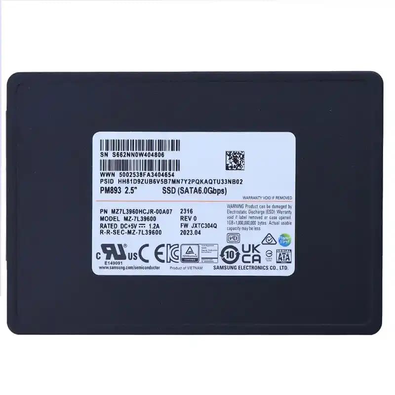 SSD اینترنال سامسونگ مدل PM893 ظرفیت 480 گیگابایت