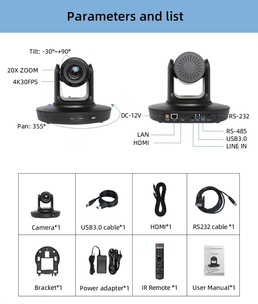 دوربین کنفرانس کاتو مدل KT-UH45GH — تصویر ۲
