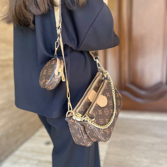 کیف زنانه پاسپورتی سه تکه طرح مارک LOUIS VUITTON کد 153 — تصویر ۷