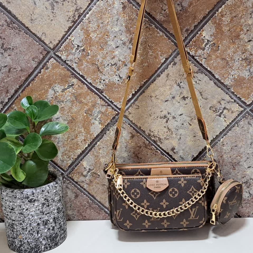کیف زنانه پاسپورتی سه تکه طرح مارک LOUIS VUITTON کد 153 — تصویر ۵