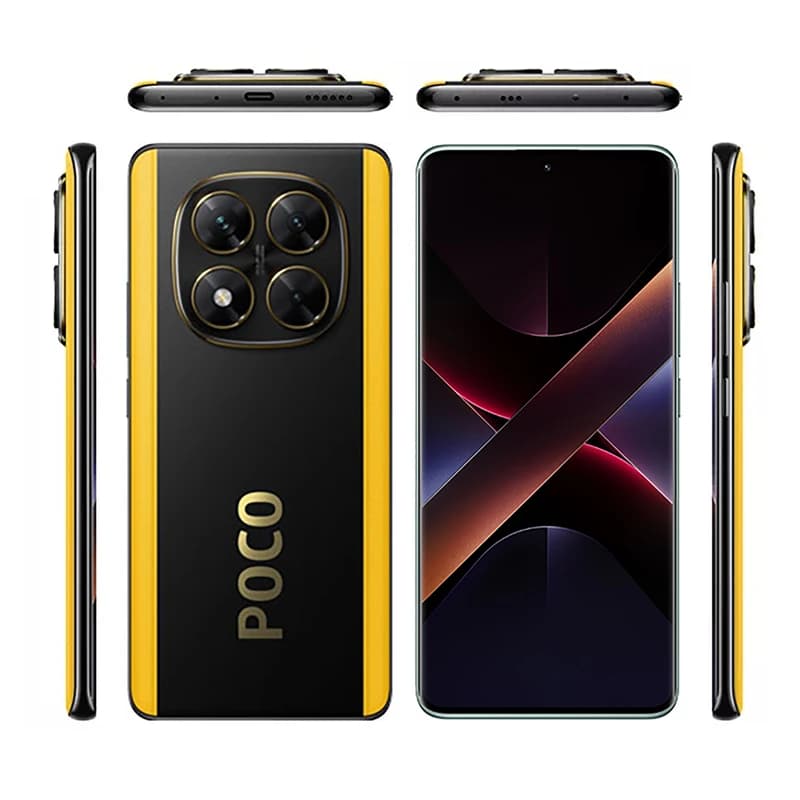 گوشی موبایل شیائومی مدل Poco X7 دو سیم کارت ظرفیت 512 گیگابایت و رم 12 گیگابایت – مشکی زرد (کارکرده) — تصویر ۹