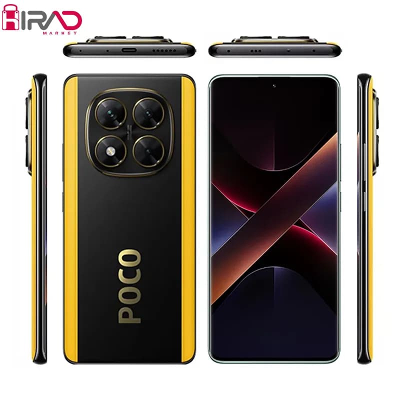 گوشی موبایل شیائومی مدل Poco X7 دو سیم کارت ظرفیت 512 گیگابایت و رم 12 گیگابایت – مشکی زرد (کارکرده) — تصویر ۵