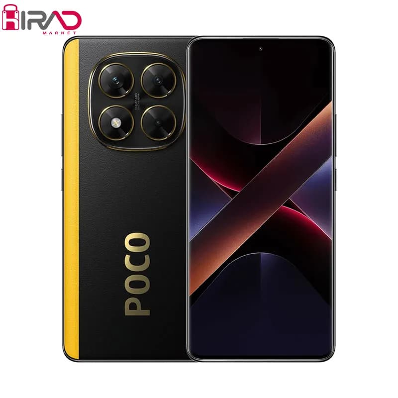 گوشی موبایل شیائومی مدل Poco X7 دو سیم کارت ظرفیت 512 گیگابایت و رم 12 گیگابایت – مشکی زرد (کارکرده) — تصویر ۲