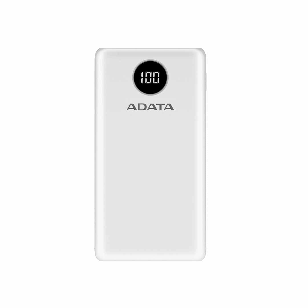 پاوربانک PD و فست شارژ ADATA مدل P20000QCD با ظرفیت 20000 میلی آمپر – سفید (گارانتی آونگ) — تصویر ۴