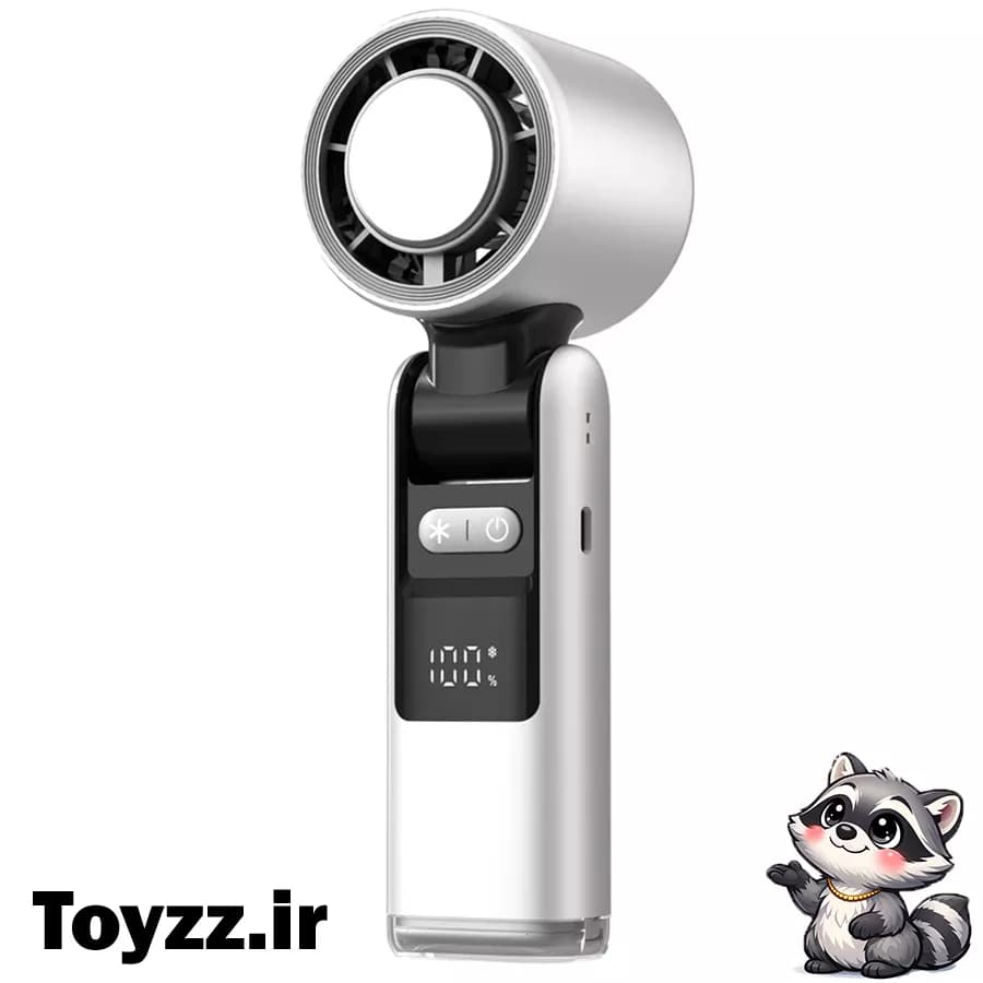 پنکه شارژی سرمایش دار کد K801 — تصویر ۲