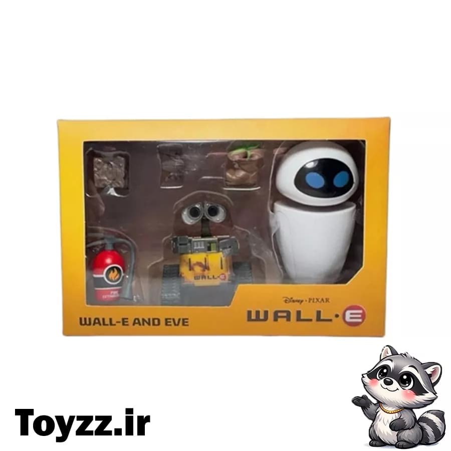 اکشن فیگور والی و ایو WALL-E AND EVE برند think way مجموعه 6 عددی — تصویر ۵