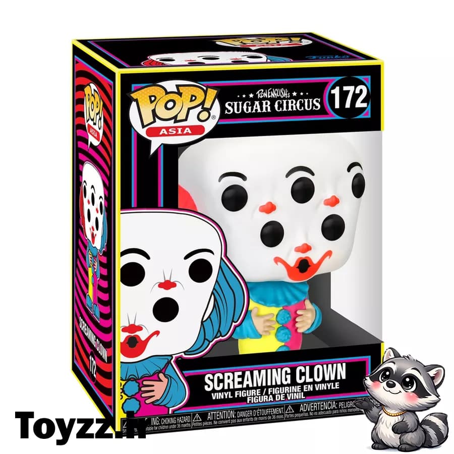 فیگور فانکو پاپ اورجینال مدل SCREAMING CLOWN کد 172 LIMITED EDITION نسخه محدود — تصویر ۳