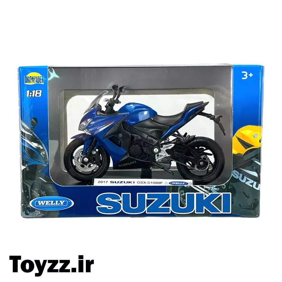 ماکت فلزی موتور سوزوکی برند ویلی مدل 2017 SUZUKI GSX-S1000F — تصویر ۳