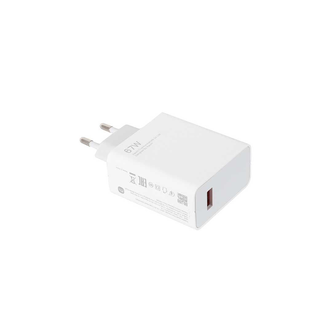 آدابتور شارژ فست تک پورت Xiaomi مدل MDY-12-EZ 67W – سفید — تصویر ۴