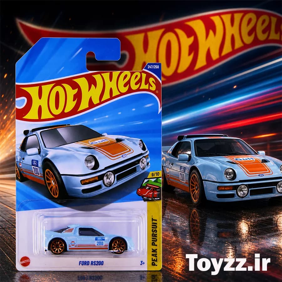 ماکت ماشین هات ویلز مدل FORD RS200 سری PEAK PURSUIT — تصویر ۲