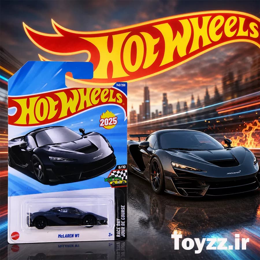 ماکت ماشین هات ویلز مدل McLAREN W1 سری RACE DAY — تصویر ۲