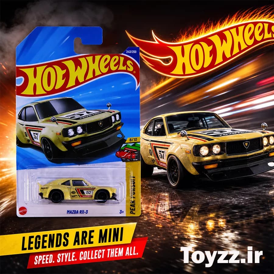 ماکت ماشین هات ویلز مدل MAZDA RX-3 سری PEAK PURSUIT — تصویر ۴