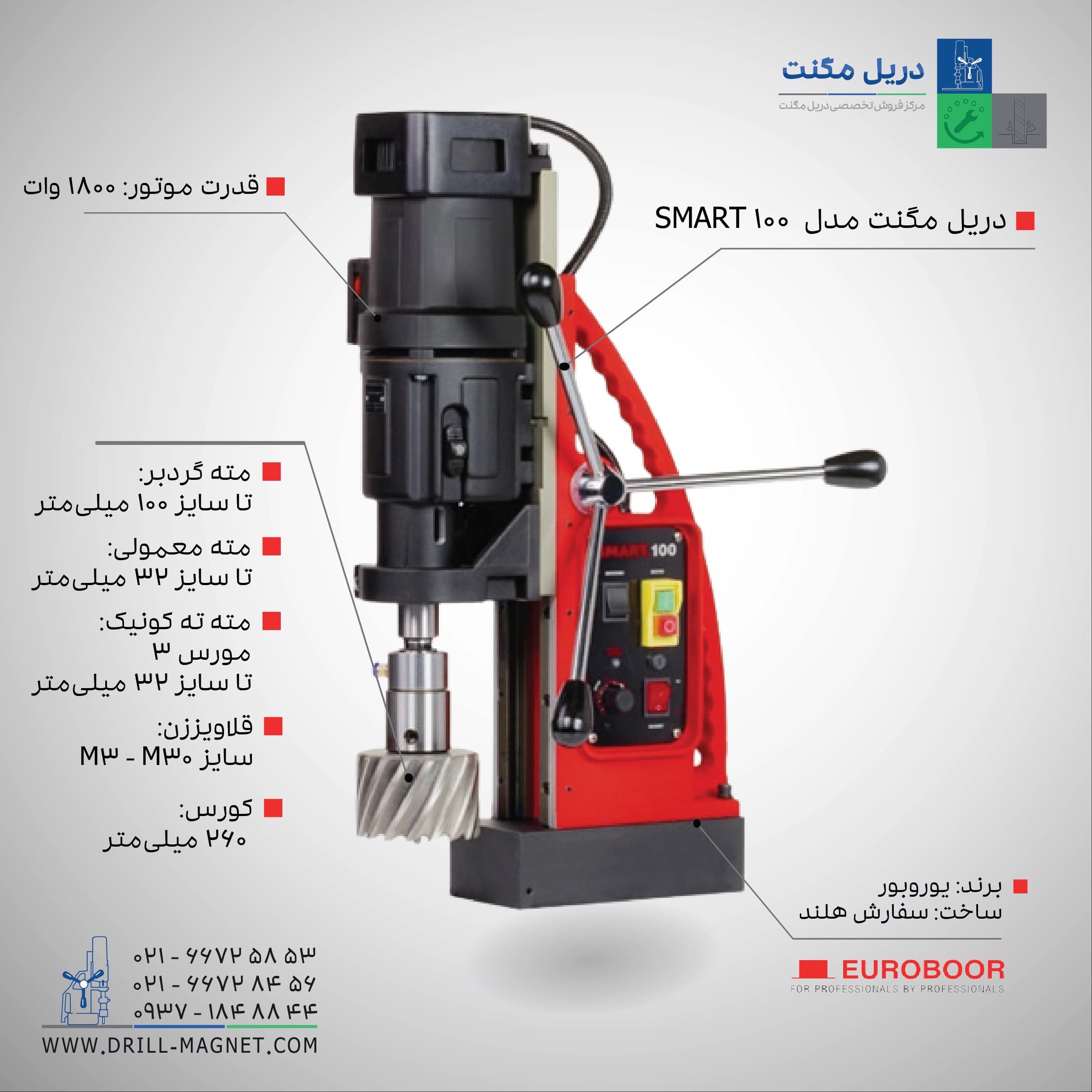 دریل مگنت 100 یوروبور مدل SMART.100 — تصویر ۵