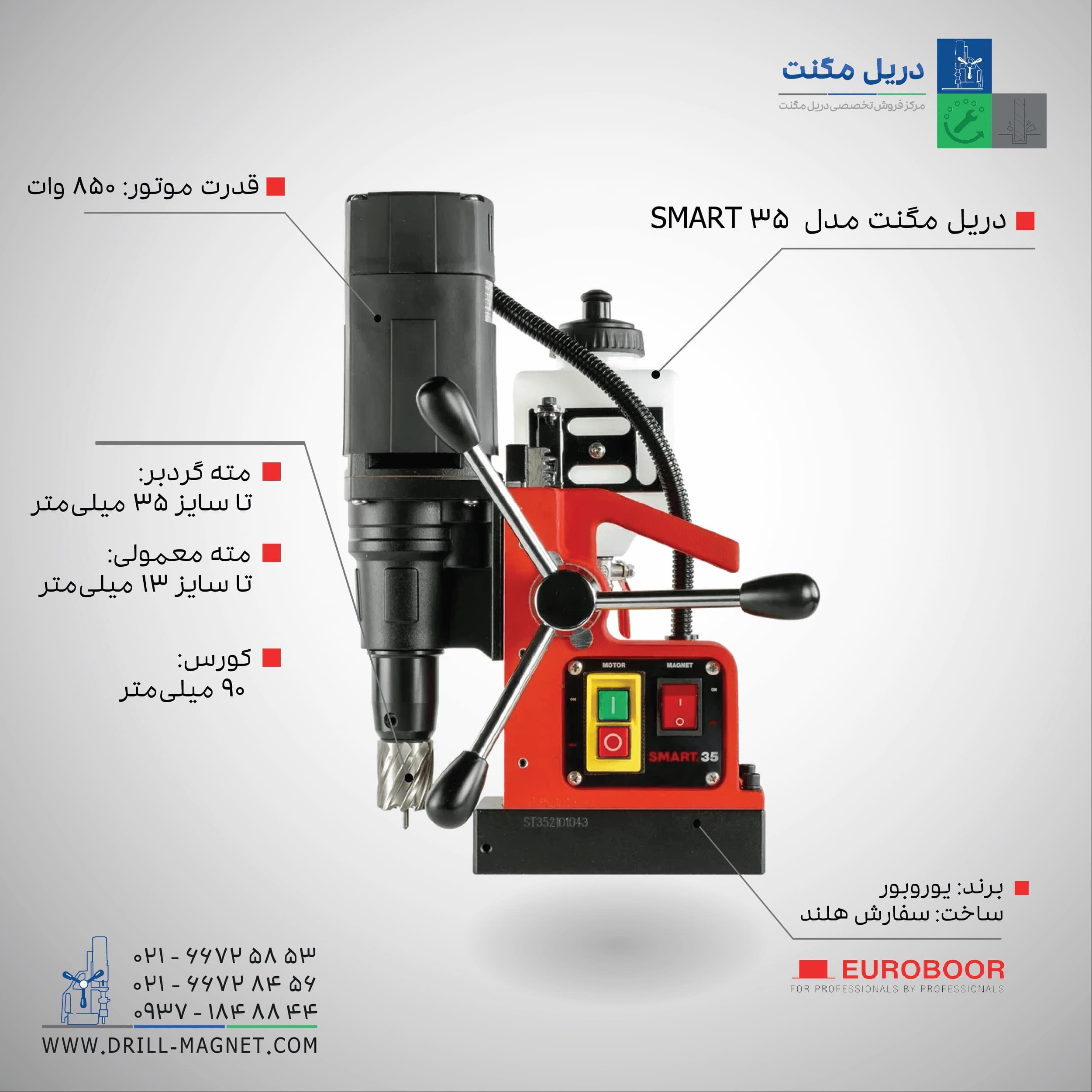 دریل مگنت 35 یوروبور مدل SMART.35 — تصویر ۵