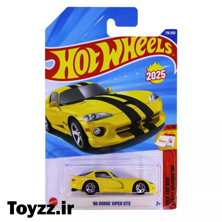 ماکت ماشین هات ویلز مدل دوج 96 DODGE VIPER GTS سری THEN AND NOW — تصویر ۲