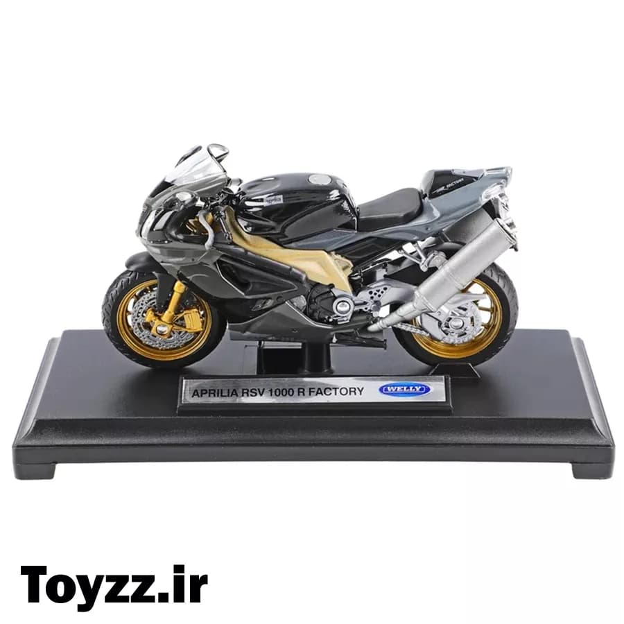 ماکت فلزی موتور آپریلیا برند ویلی مدل APRILIA RSV 1000 R FACTORY — تصویر ۶