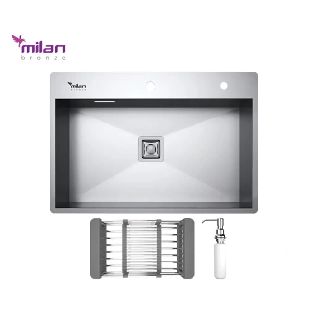 سینک باکسی میلان مدل 4075-s01(بدون پله)