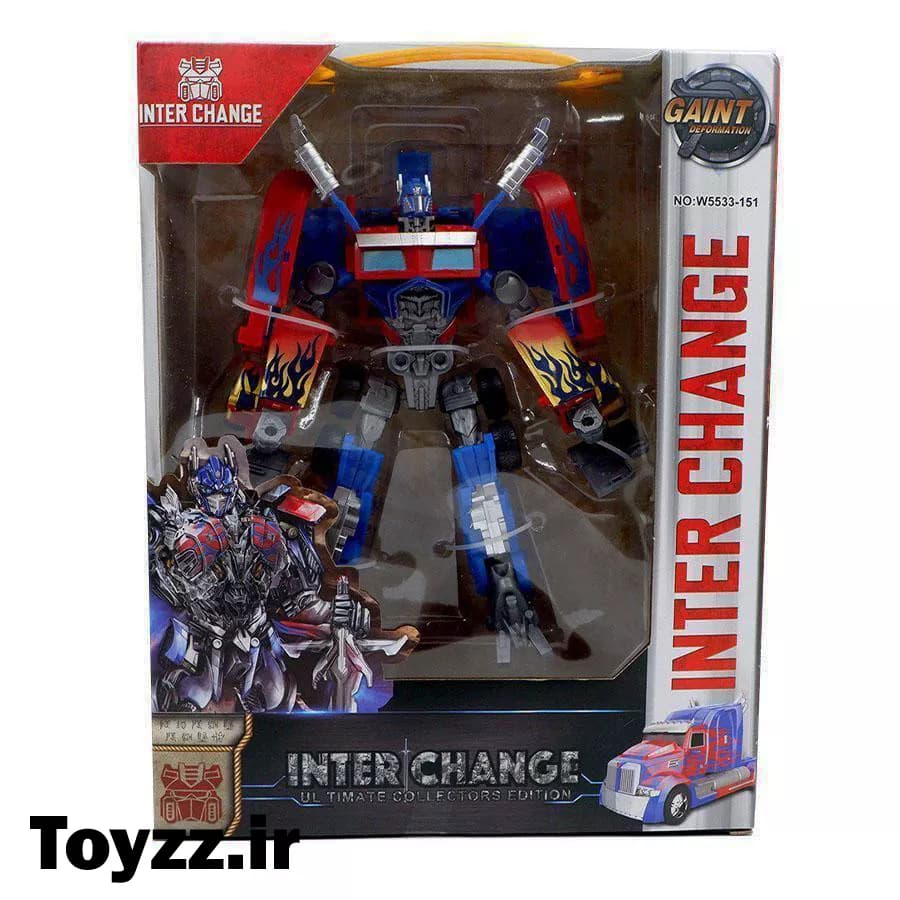 ماشین تبدیل شونده ترانسفورمرز مدل اپتیموس پرایم optimus prime کد W5533 151 — تصویر ۵