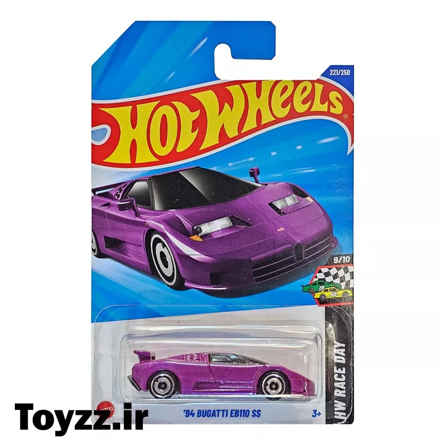 ماکت ماشین هات ویلز مدل 94 BUGATTI EB110 SS سری HW RACE DAY — تصویر ۲