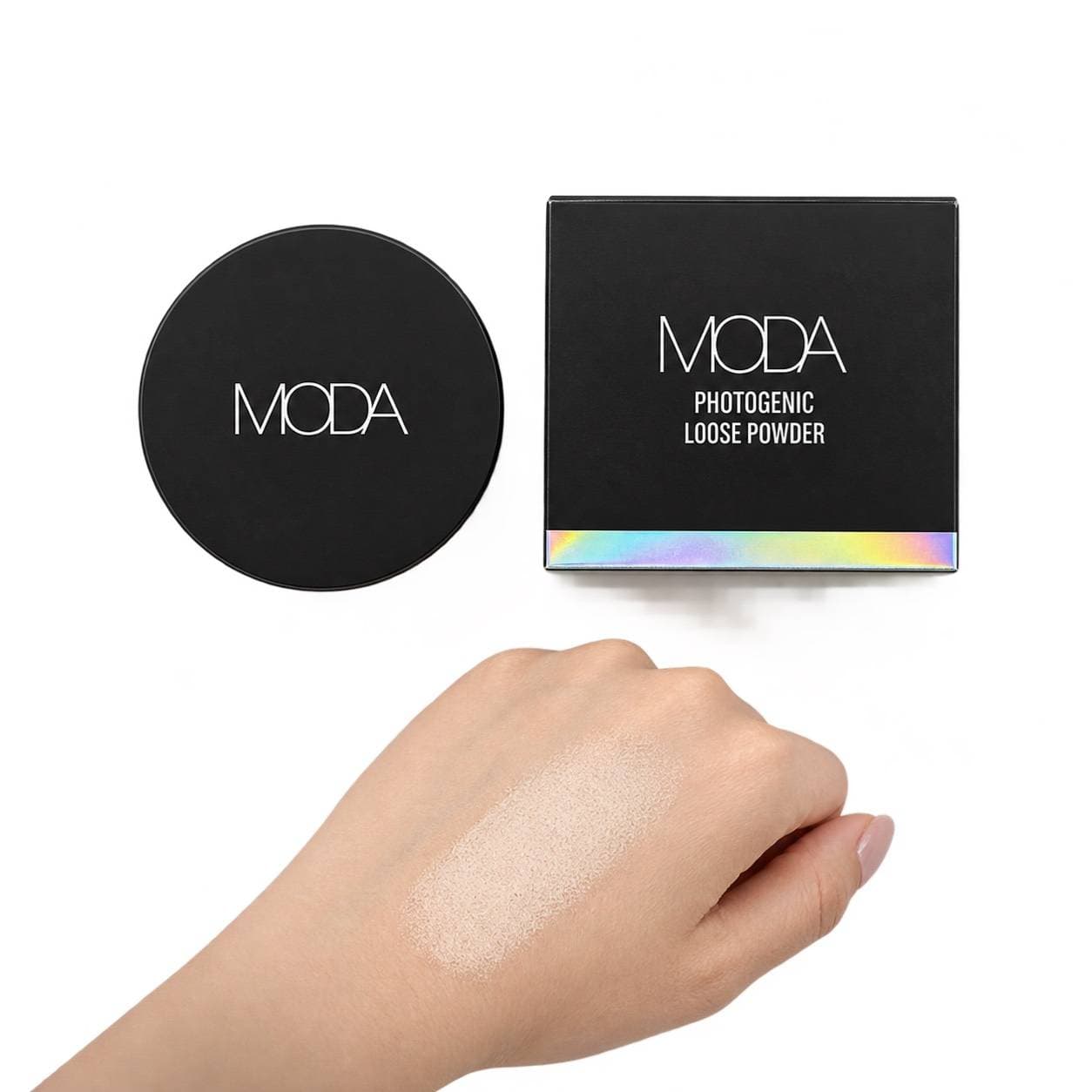 پودر فیکس فوتوژنیک موداMODA مدل Photogenic Loose Powder شماره 01 — تصویر ۵