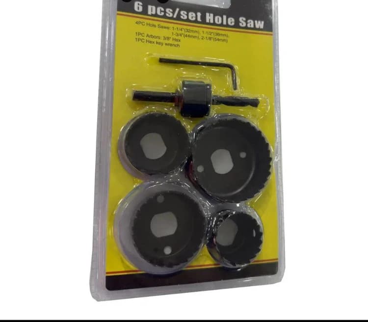 ست 6 عددی گرد بر چوب مدل SET HOLE SAW — تصویر ۲