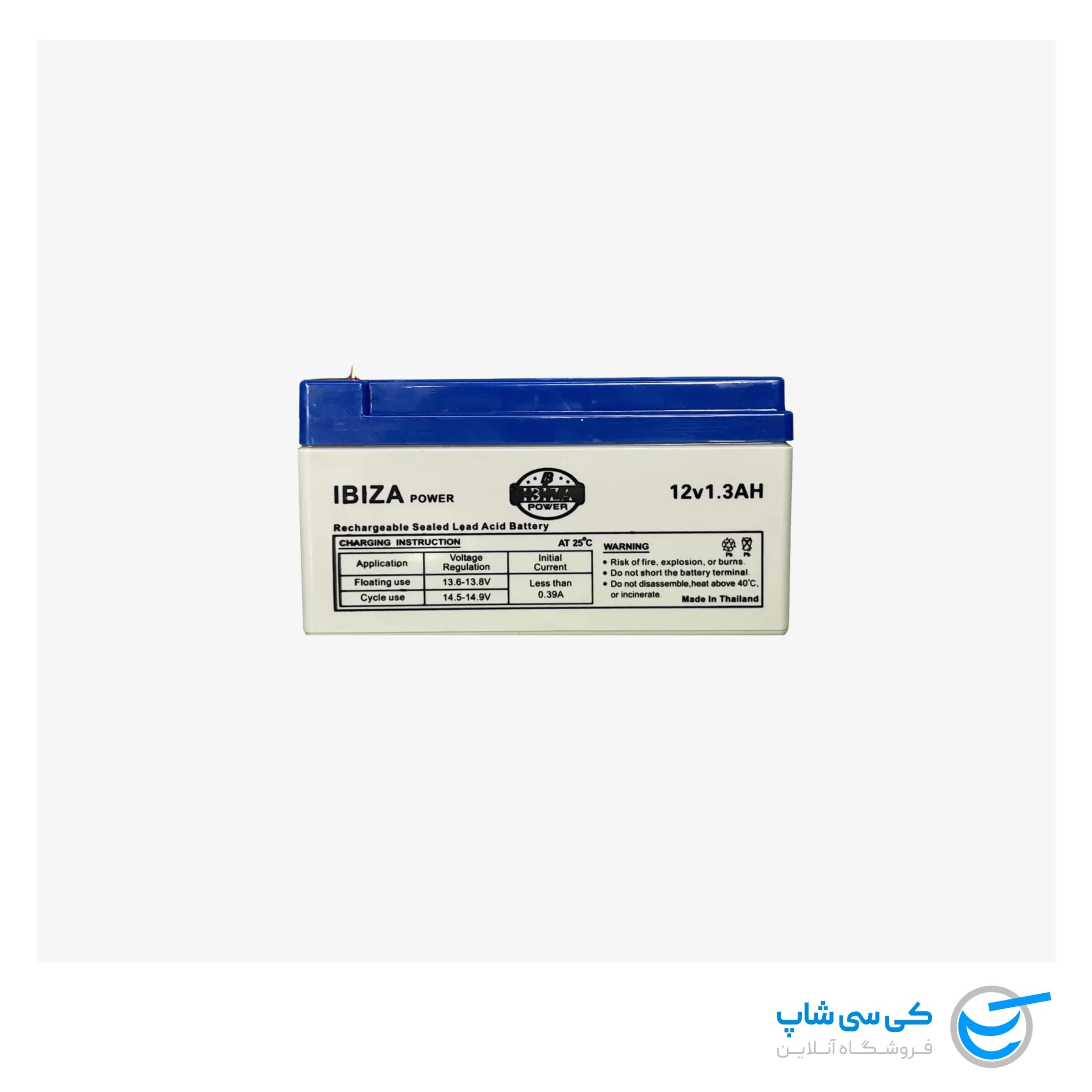 باتری 12 ولت 1.3 آمپر ایبیزا پاور ویتنام
