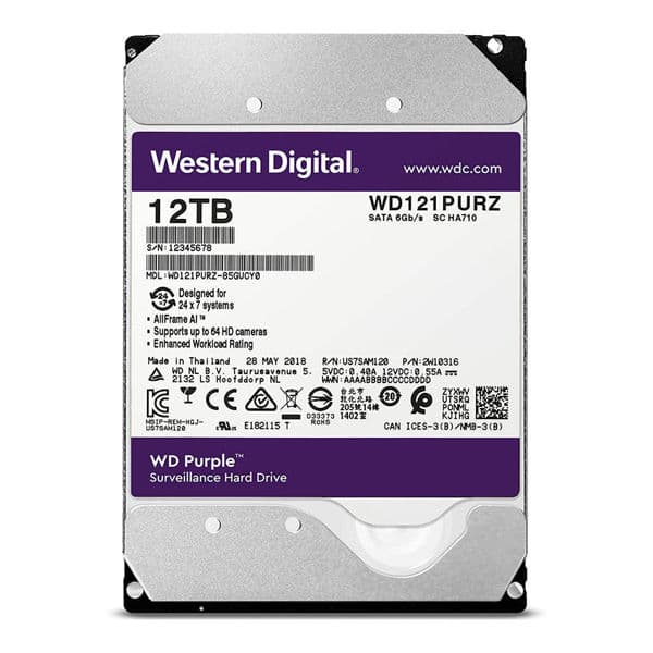 هارد Purple ظرفیت 12TB اینترنال Western Digital وسترن دیجیتال
