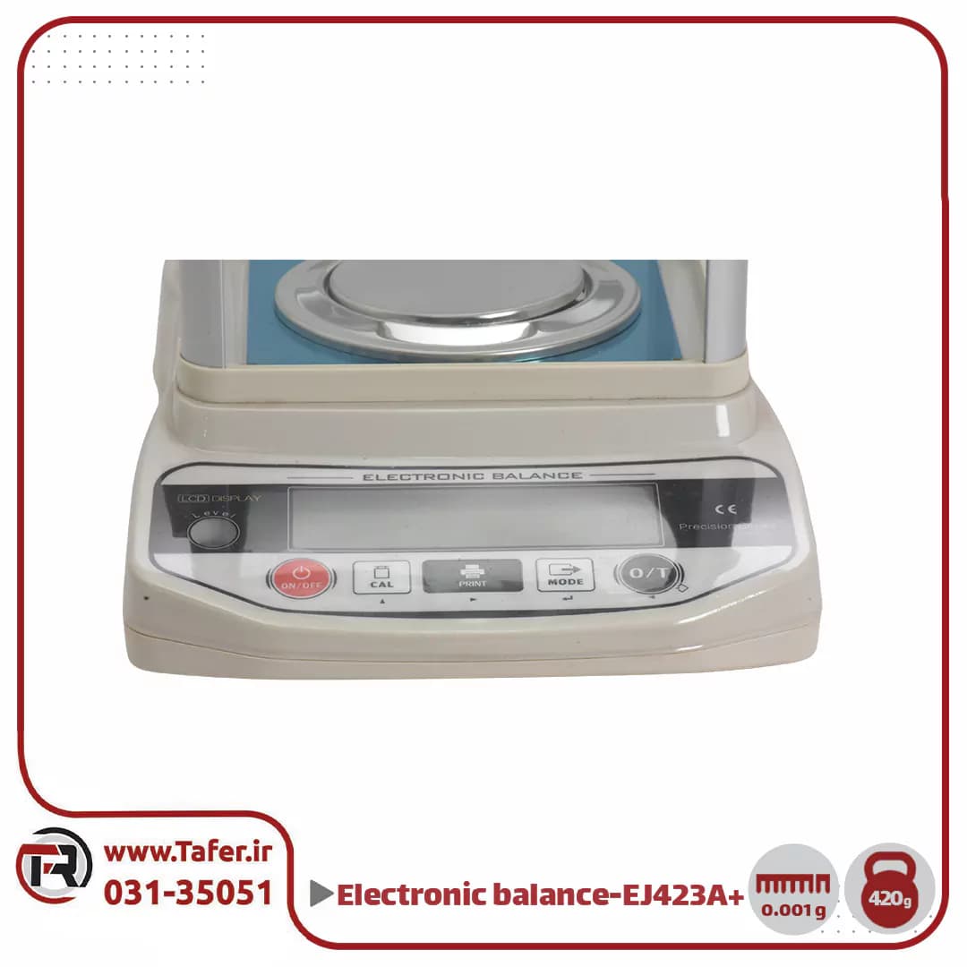 ترازوی حساس آزمایشگاهی 420گرم ELECTRONIC BALANCE مدل +EJ-423A — تصویر ۴