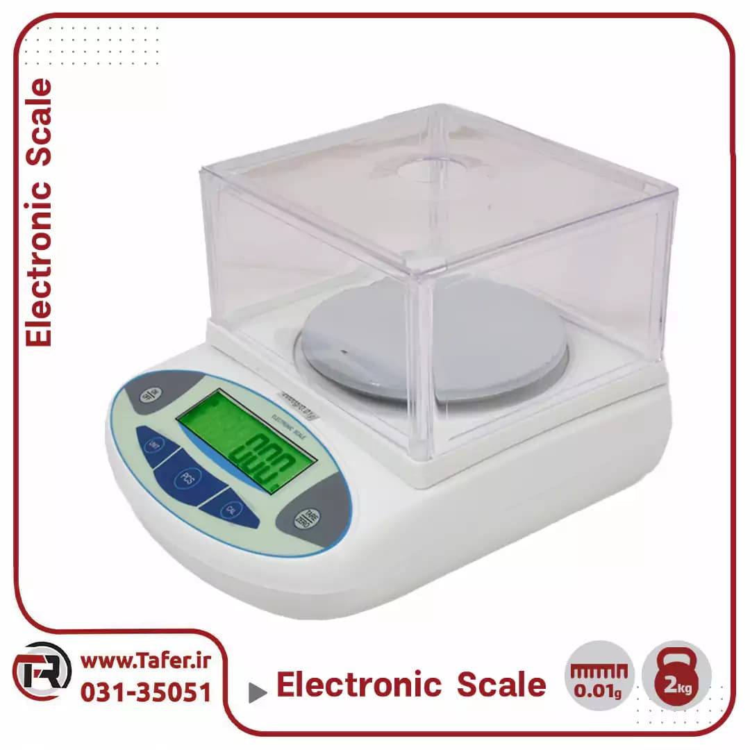ترازوی حساس آزمایشگاهی 2 کیلوگرم ELECTRONIC SCALE — تصویر ۶