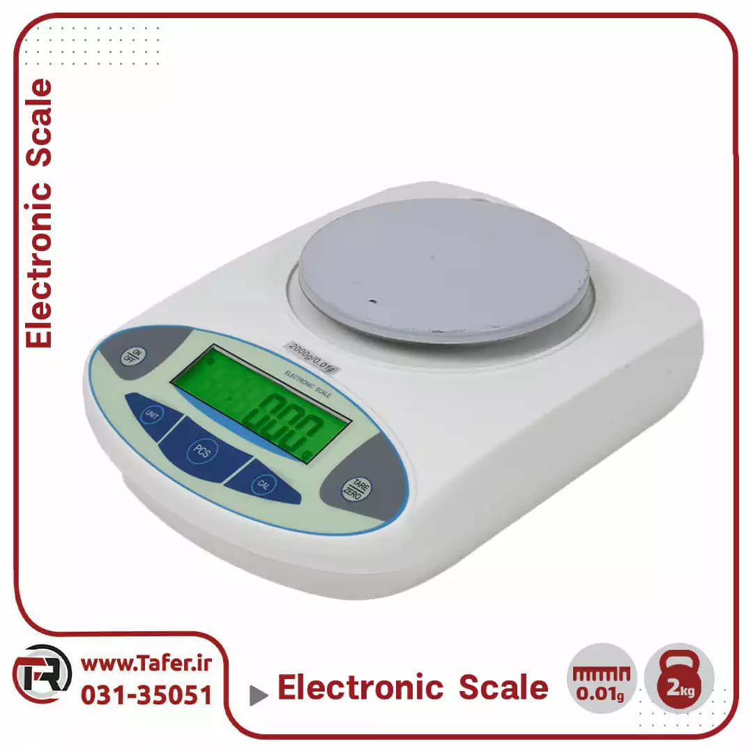 ترازوی حساس آزمایشگاهی 2 کیلوگرم ELECTRONIC SCALE — تصویر ۷