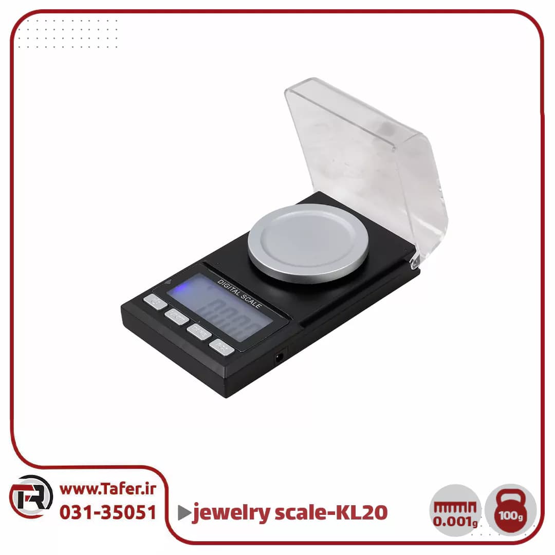 ترازوی طلاکشی digital jewelry scale مدل kl20 — تصویر ۲
