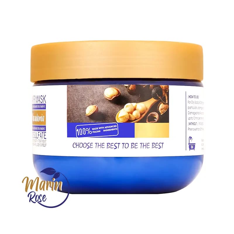 ماسک مو ماکادمیا داخل حمام بدون سولفات 500ml مارین رز