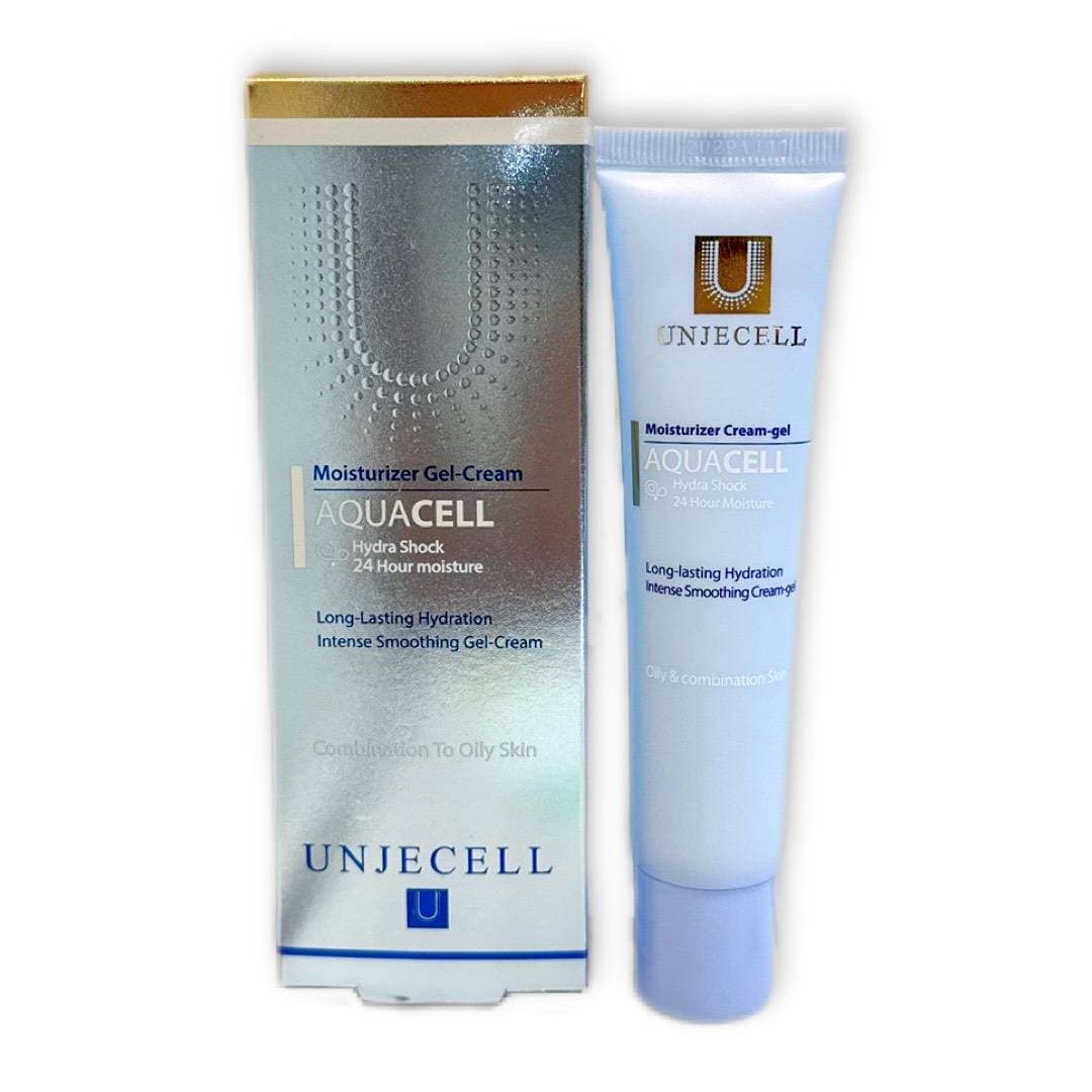 کرم ژل آبرسان و مرطوب کننده آنژسل UNJECELL مناسب پوست مختلط و چرب مدل Aqua Cell حجم 40 میل