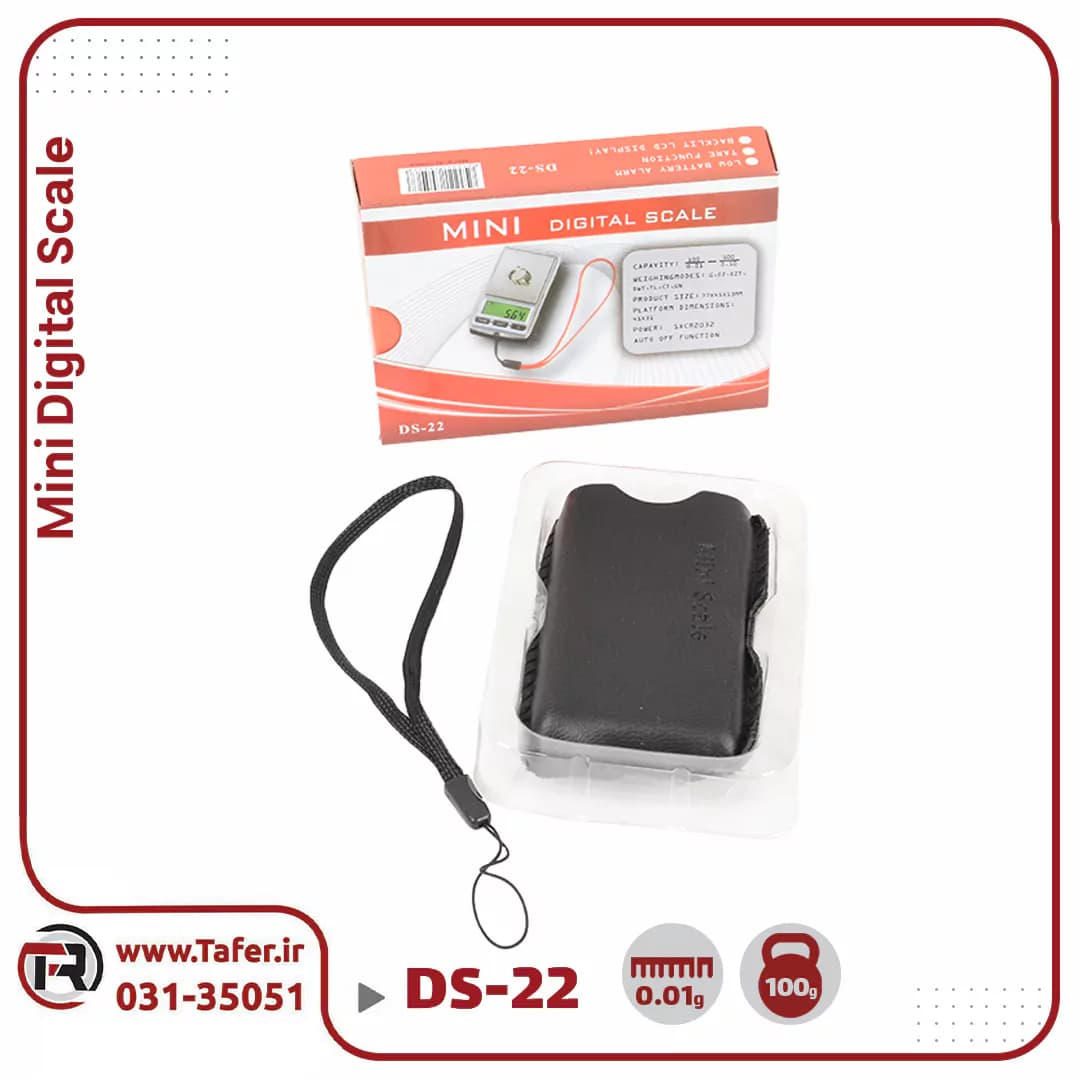 ترازوی حساس جیبی 200 گرم DS-22