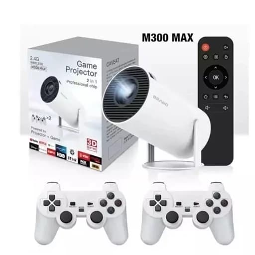 مینی ویدئو پروژکتور آیریور مدل M300 MAX به همراه دسته بازی