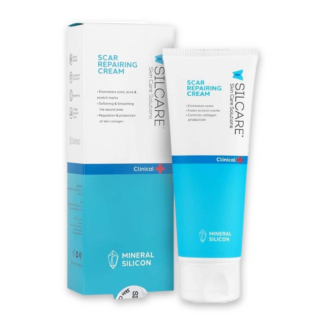 کرم ترمیم کننده پوست مناسب جای زخم سیلکر SILCARE مدل Scar Repairing Cream حجم 75 میل