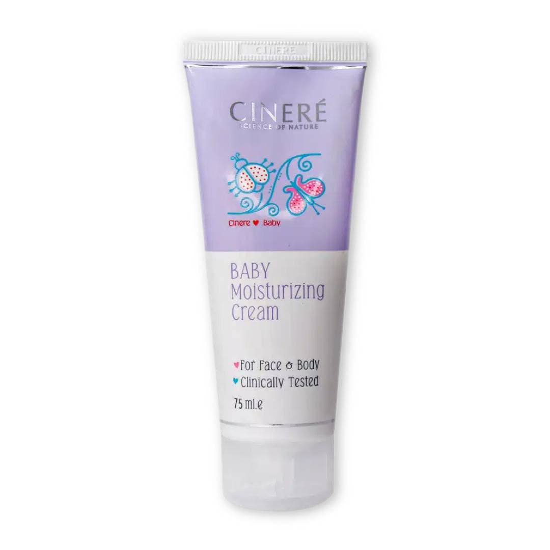 کرم مرطوب کننده کودک مناسب صورت و بدن سینره CINERE مدل Baby Moisturizing Cream حجم 75 میل