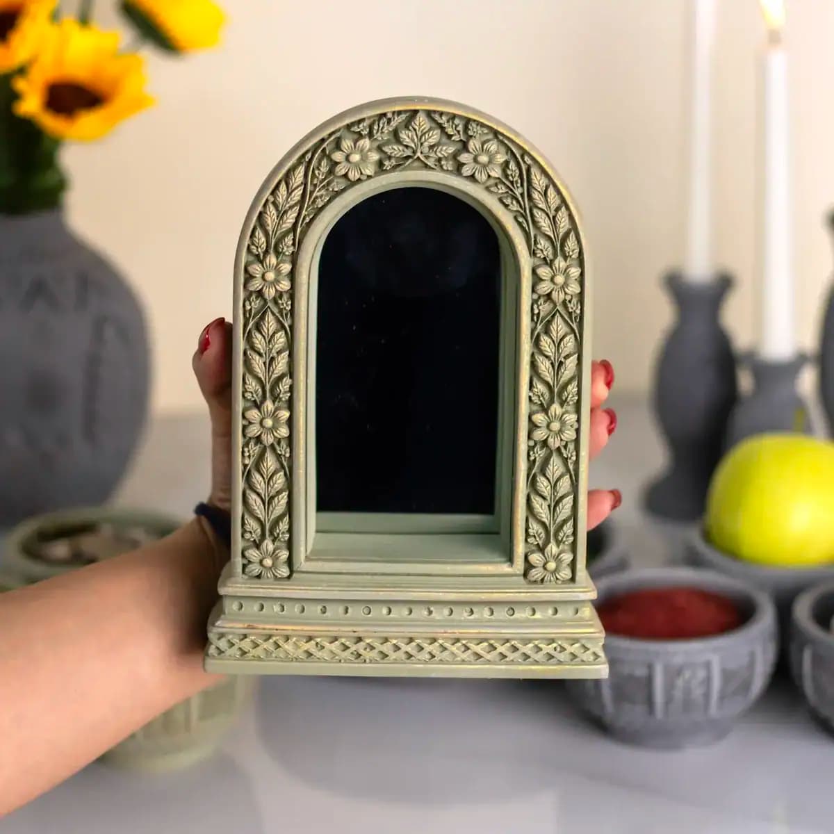قالب سیلیکونی استند آینه ترنج اهرا — تصویر ۳