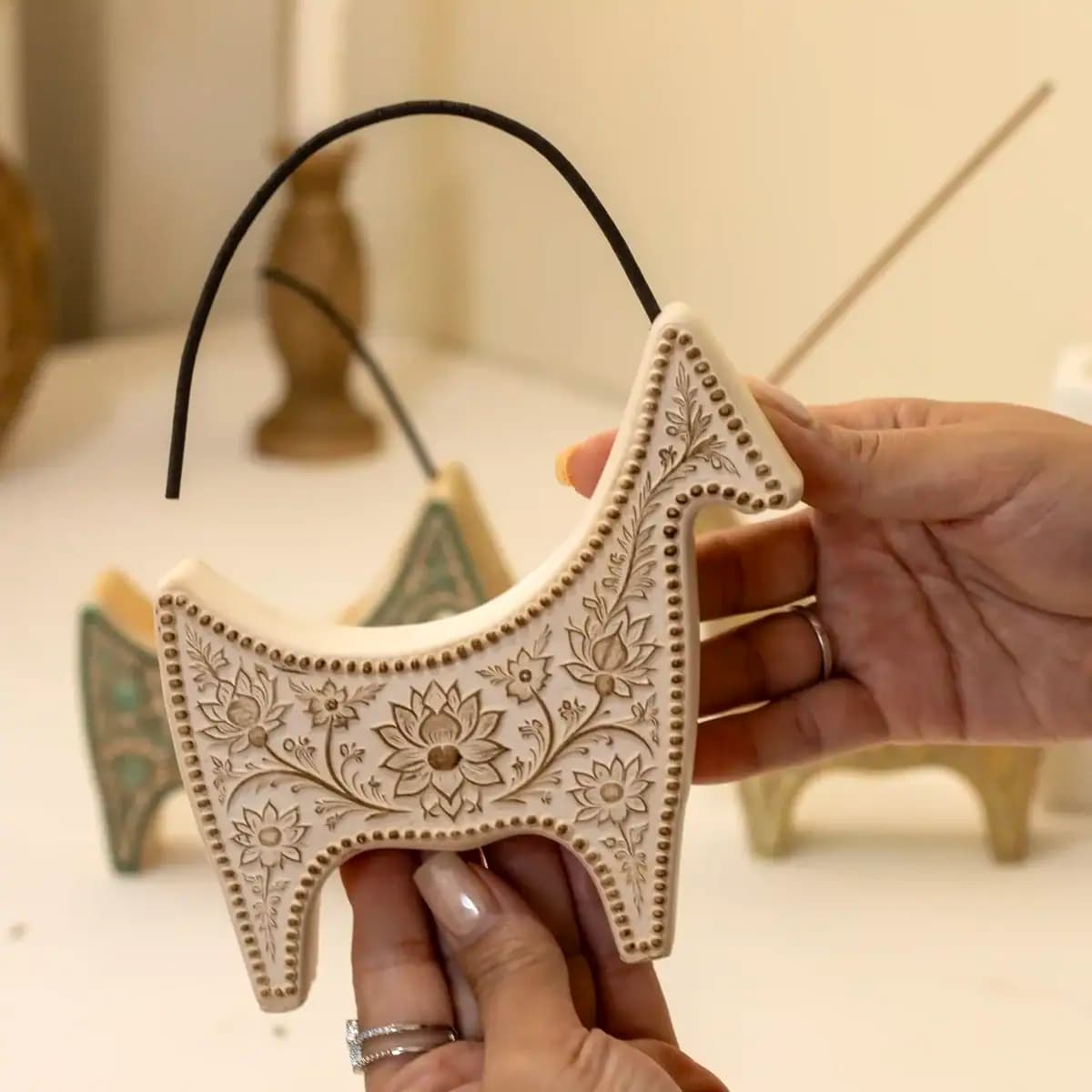 قالب سیلیکونی جاعودی مدل پازن (طرح بز باستانی)