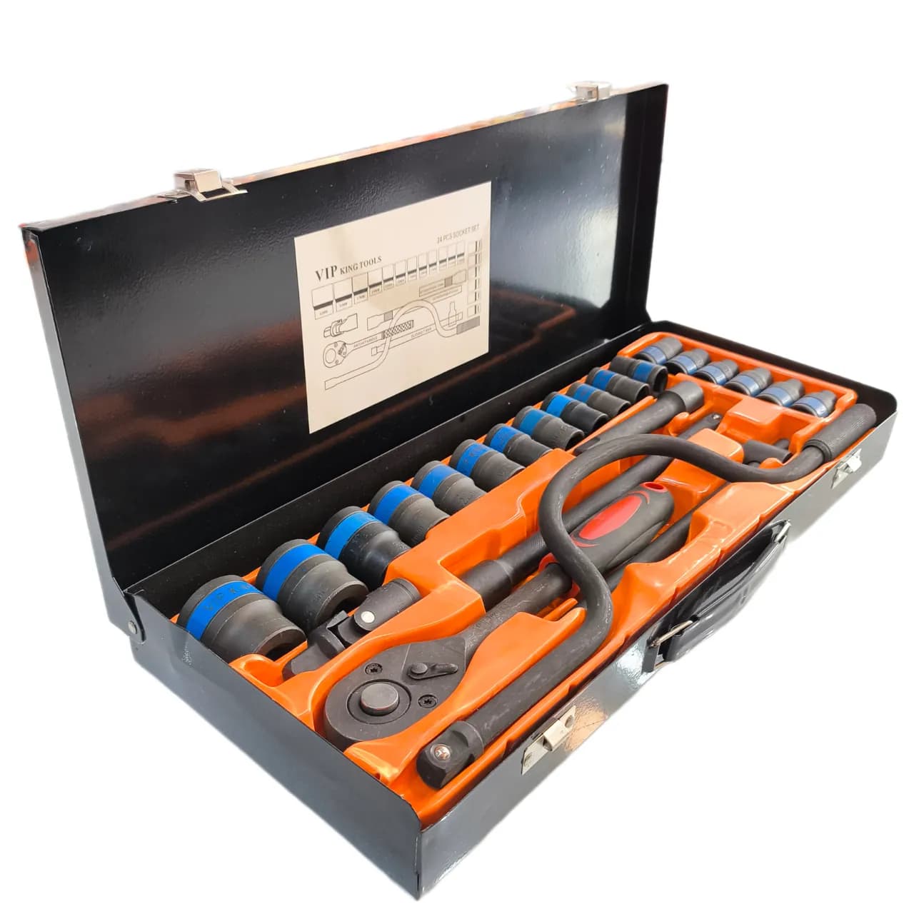 جعبه بکس 24 پارچه کینگ تولز (VIP KING TOOLS) نیمه صنعتی — تصویر ۵